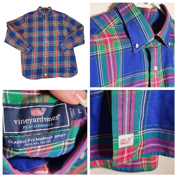Vineyard Vines plaid button down shirt - Picture 1 of 12